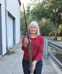 Gemsbok horn for making shofars 35 inches for $26