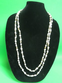 72 inches wholesale sea shell leis, seashell necklaces made out of nassarius shells - $9.60 a dozen; 10 dozen @ $8.40 a dozen 