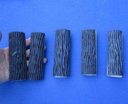 <font color=red>Close-out</font> For sale 4 pairs of 5" faux stag jigged buffalo horn scales for $20/lot