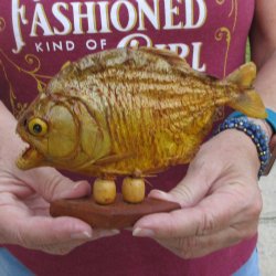 7" Dried Piranha Fish 
