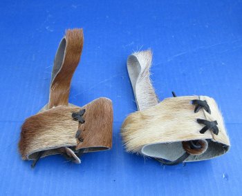 Goat Skin drinking horn or bottle holder - 3 pcs @ $5.50 each; 12 pcs @ $4.95 each