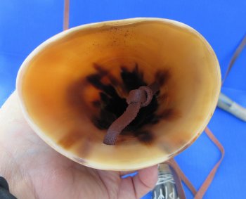 Wholesale Carved & Burnt Viking Blowing Horn (15"-19") - 2 pcs @ $19.00 each; 12 pcs @ $17.00 each