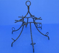 Wholesale Hand-Forged Wrought Iron Drinking Horn Display Stand - 2 pcs @ $4.50 each