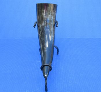 Wholesale Viking Drinking Horn with Twisted Iron Display Stand - 2 pcs @ $9.00 each; 12 pcs @ $8.00 each