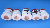 Wholesale Sea Urchin Snowman Christmas Ornament - 5 pcs @ $2.20 each; 30 pcs @ $1.95 each   