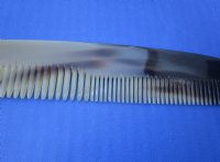 Wholesale Polished Buffalo Horn combs 7 inches - $11.75 each; 5 or more @ $10.35 each