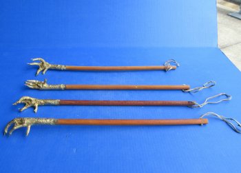 Wholesale Painted Gold Chicken Foot on a Stick - 2 pcs @ $9.00 each; 12 pcs @ $8.00 each