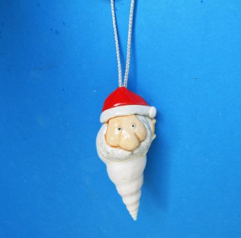 3-1/2"  to 4-1/2" Tibia Shell Santa ornament - 10 pcs @ $1.70; 30 pcs @ $1.50 each
