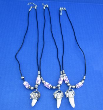 1/2 to 1-1/2 inch Alligator Tooth Necklaces (3 pc, 12 pc)