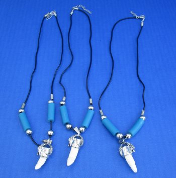 1/2" to 1-1/2" Alligator Tooth Necklaces (3 pc, 12 pc)