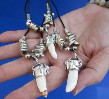 1/2 to 1-1/2 inch Alligator Tooth Necklaces (3 pc, 12 pc)