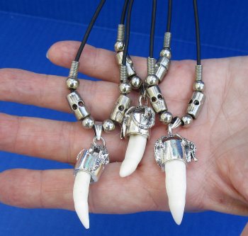 1/2 to 1-1/2 inch Alligator Tooth Necklaces (3 pc, 12 pc)