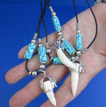 1/2 to 1-1/2 inch Alligator Tooth Necklaces (3 pc, 12 pc)