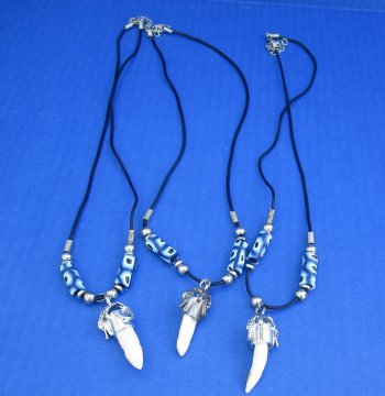 1/2 to 1-1/2 inch Alligator Tooth Necklaces (3 pc, 12 pc)