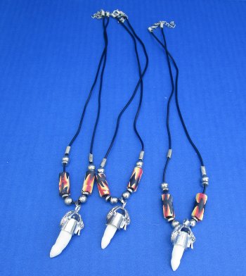 1/2 to 1-1/2 inch Alligator Tooth Necklaces (3 pc, 12 pc)