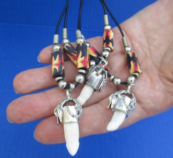 1/2 to 1-1/2 inch Alligator Tooth Necklaces (3 pc, 12 pc)