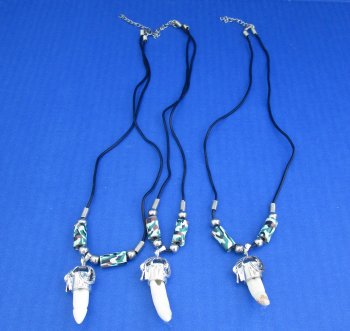 1/2 to 1-1/2 inch Alligator Tooth Necklaces (3 pc, 12 pc)