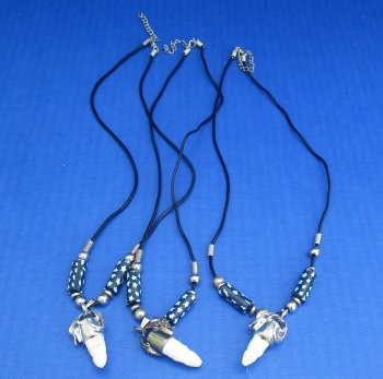 1/2 to 1-1/2 inch Alligator Tooth Necklaces (3 pc, 12 pc)