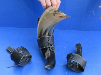 Faux Leather Drinking Horn or Bottle Holder - 4 pcs @ $4.00 each; 20 pcs @ $3.60 each