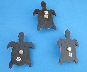 3-1/2 inch Mottled Brown Abalone Shell Turtle Magnet - 10 pcs @ $1.50 each; 50 pcs @ $1.35 each