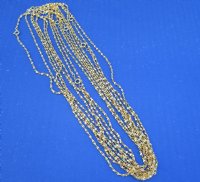 Wholesale Rope style Electroplated gold chains 18 inches - Packed: 10 pcs @ $2.75 each; Packed: 50 pcs @ $2.45 each