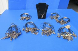 Wholesale 17" Assorted Style Alligator Foot Necklaces - 12 pcs @ $3.75 each; 48 pcs @ $3.35 each