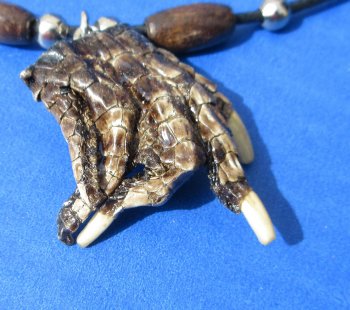 Wholesale 17" Assorted Style Alligator Foot Necklaces - 12 pcs @ $3.75 each; 48 pcs @ $3.35 each