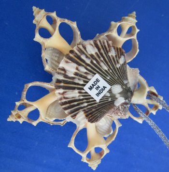 Wholesale Handcrafted Seashell Flower Christmas Ornaments 3 inches - 12 pcs @ $1.00 each; 48 pcs @ $.90 each