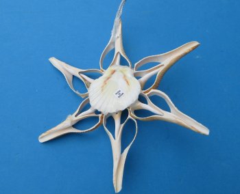Center Cut Large Seashell Flower Ornament 7 inches - 6 pcs @ $1.40 each; 30 pcs @ $1.25 each