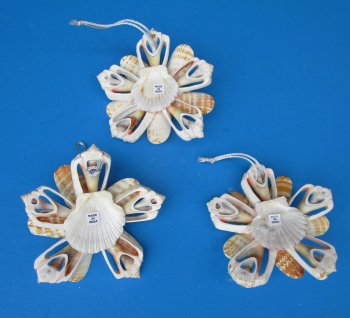 4 inch Strombus Shell Flower Ornaments - 10 pcs @ $1.70 each; 30 pcs @ $1.50 each