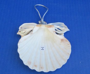 3-3/4" Irish Deep Scallop Shell Angel Ornament - 6 pcs @ $1.00 each; 60 pcs @ $.90 each