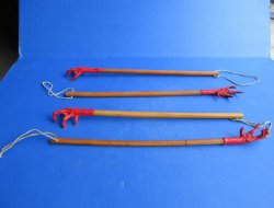 Wholesale Painted Red Chicken Foot on a Stick - 2 pcs @ $9.00 each; 12 pcs @ $8.00 each