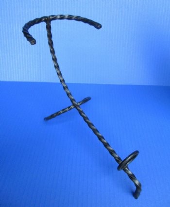 Wholesale Decorative Drinking Horns with Rod Iron Stand 15 to 18 inches - 2 pcs @ $14.75; 8 pcs @ $13.25 each