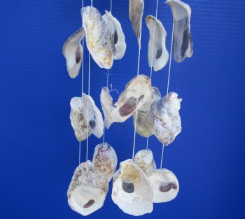 21 inch Oyster shell windchime w/coconut top (Case of 30 pcs)