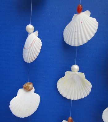 17 inch Hanging Pecten Shell Wall Decor (3 pcs, 12 pcs)