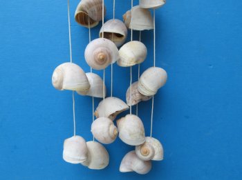 Seashell Scallop Windchimes w/moon shells 12" - 5 pcs @ $2.25 each