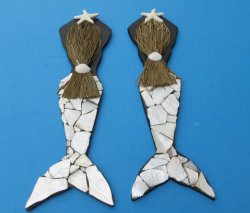 12-1/2 by 3-3/4 inches Seashell Wall Mermaid hanger - 5 pcs @ $2.40 each; 20 pcs @ $2.15 each