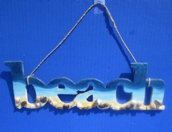11 inch "Beach" sign wall hanger (5 pcs, 25 pcs)