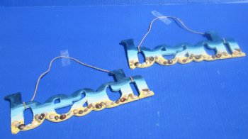 11 inch "Beach" sign wall hanger (5 pcs, 25 pcs)
