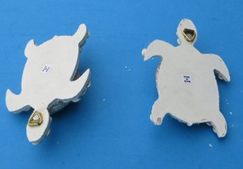 4-1/2 inch Small Pearl Abalone shell Turtle Wall Plaque - 10 pcs @ $1.80 each; 30 pcs @ $1.60 each