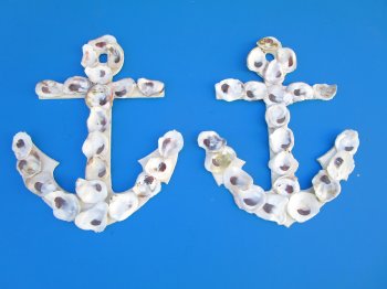 Oyster Shell Anchor Wall Plaque 11-3/4" by 9-3/4" - 5 pcs @ $5.00 each