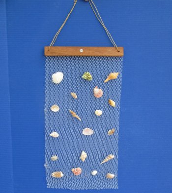 Wholesale Hanging Decorative Net with small shells 10x19 inches- 4 pcs @ $3.00 each; 20 pcs @ $2.70 each 