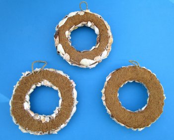 10 inches Oyster Shell Wreaths for shell wall art - 2 pcs @ $8.00 each 